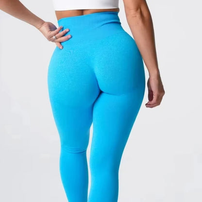 Nuevas mallas deportivas sin costuras con estampado moteado de contorno para mujer, suaves, para entrenamiento, fitness, yoga, cintura alta, ropa de gimnasio.