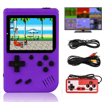 Miniconsola de videojuegos de 8 bits con 500 juegos integrados, consola portátil retro, reproductor de juegos portátil, salida AV para regalo de niños, Game Boy