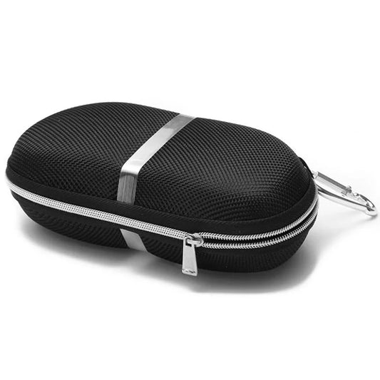 Estuches rígidos y elegantes para gafas para hombres y mujeres con cordón y cremallera
