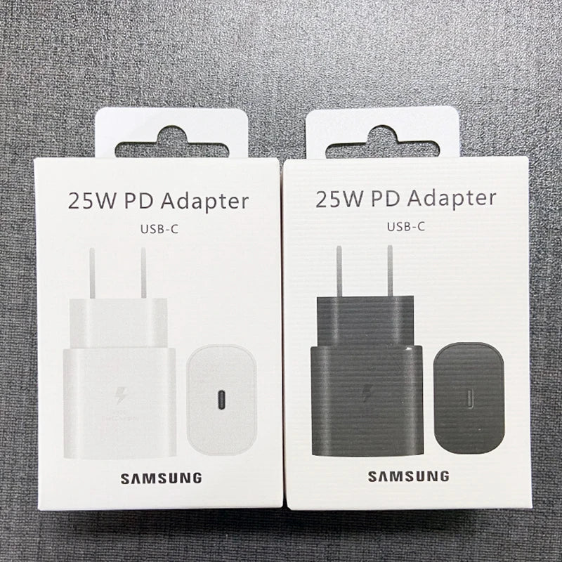 Adaptador de pared superrápido EP-TA800 de Samsung con carga rápida y cable USB-C de 100 cm para Galaxy Note 10, 20, S22, S21 Ultra, S10+, A55 y A15 Plus.