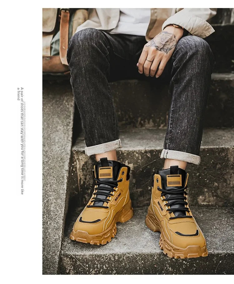 Working Shoes Men Mens Boots Offer Work Safety Shoes Military Man Tactical Boots Men Motorcycle Boot Men's Ankle Army Shooes