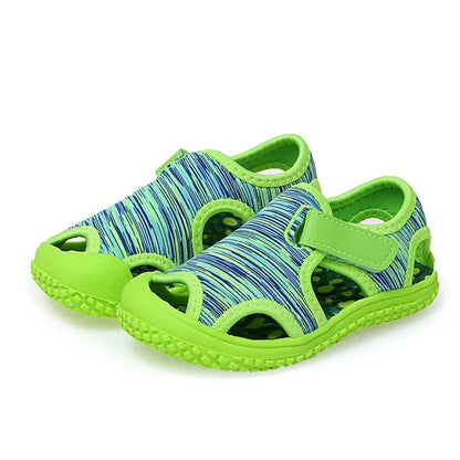 Sandalias para niños y niñas, deportivas con puntera de verano, zapatos de playa