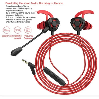 Auriculares para gamers con cable y micrófono para PUBG, PS4, CSGO, teléfono, tableta, portátil, universales.