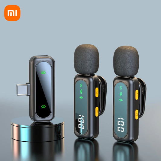 Micrófono inalámbrico Xiaomi Mijia Lavalier de solapa portátil con reducción de ruido y grabación de audio tipo C para iPhone 15-16, Android y PC en vivo
