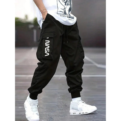 Retro Workwear Loose Sports Men's Casual Pants Straight Leg Trousers Spring Autumn Popular Long Pants Comfortable Fit