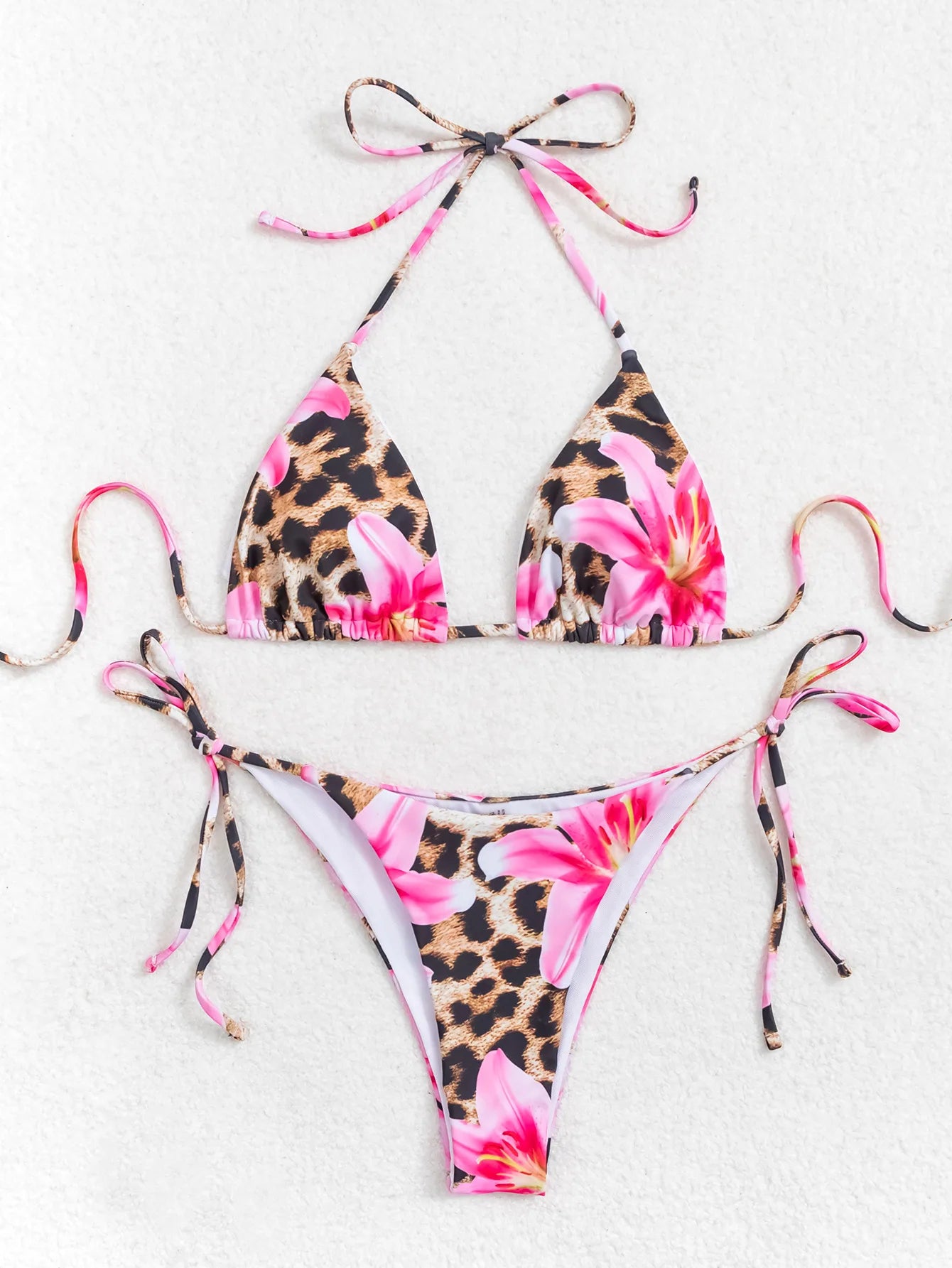 Conjunto de bikini para mujer, novedad de 2025, con tiras laterales ajustables, traje de baño de alta gama, sexy, de dos piezas, para playa, de verano, push up.