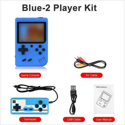 NUEVA mini consola de videojuegos retro portátil de 8 bits, reproductor de juegos portátil con 400 juegos integrados, salida AV, consola de juegos Gameboy videojuego