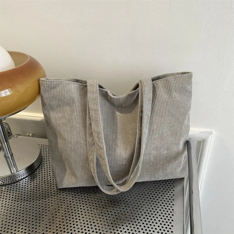 Bolso de mano moderno de gran capacidad, sencillo, estilo coreano, de un solo hombro, para uso diario, con bolsillo para teléfono, poliéster, talla L