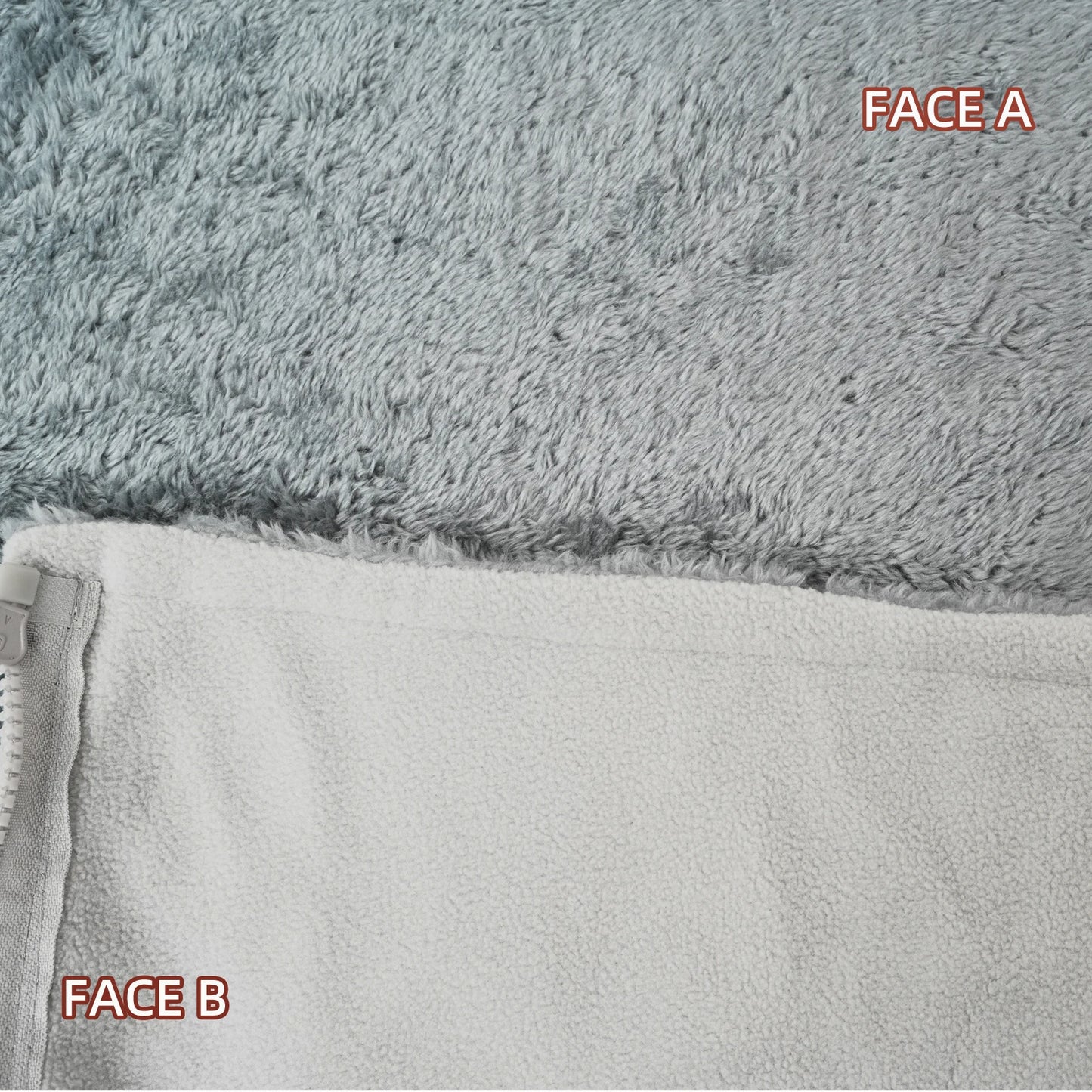 Manta térmica portátil USB de 5 V, con 5 niveles de calor, inalámbrica y con cremallera para mujer.