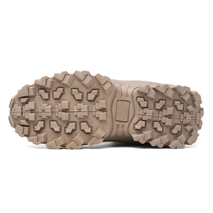 Nuevas botas de senderismo para hombre, botas tácticas de caña alta transpirables para fuerzas especiales en el desierto, botas de combate impermeables para exteriores, botas cálidas para la nieve.