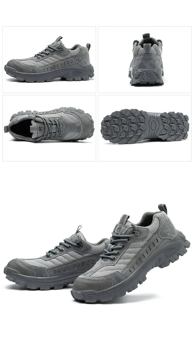Spring New Men's Steel Toe Safety Shoes Breathable Work Shoes Anti Crush And Piercing High Temperature Resistant Wear Proof