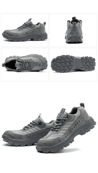 Spring New Men's Steel Toe Safety Shoes Breathable Work Shoes Anti Crush And Piercing High Temperature Resistant Wear Proof