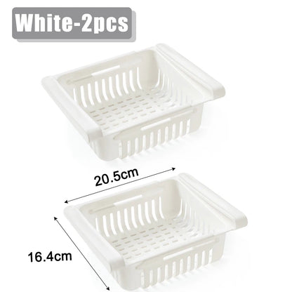 Organizador de refrigerador, caja de almacenamiento, creativo, multifuncional, cajón para refrigerador, para frutas, huevos, alimentos, contenedor de almacenamiento de plástico, estante