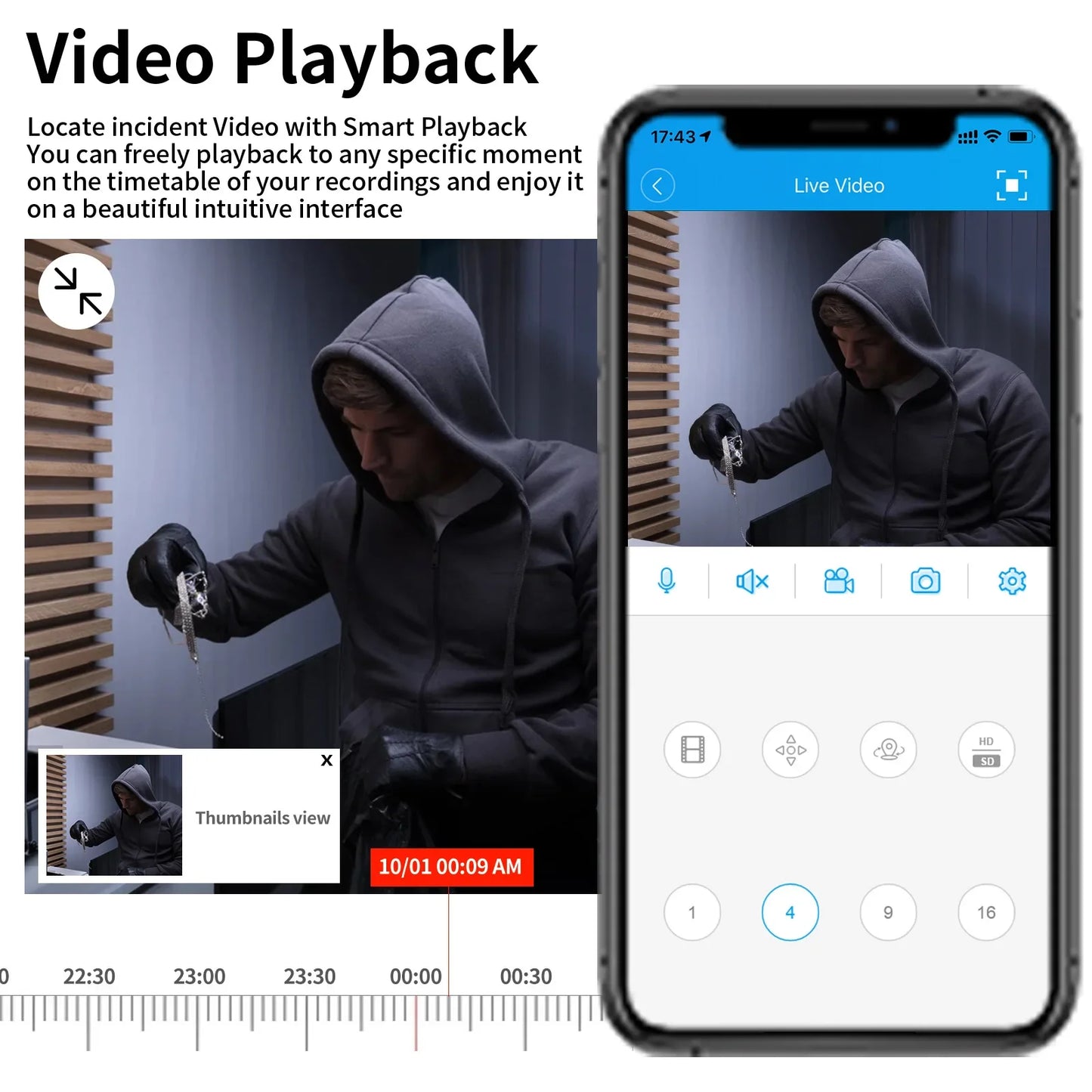 Cámara de seguridad exterior inalámbrica IP de 4 MP con alimentación solar, WiFi, batería de 7800 mAh, detección humana PIR y visión nocturna.