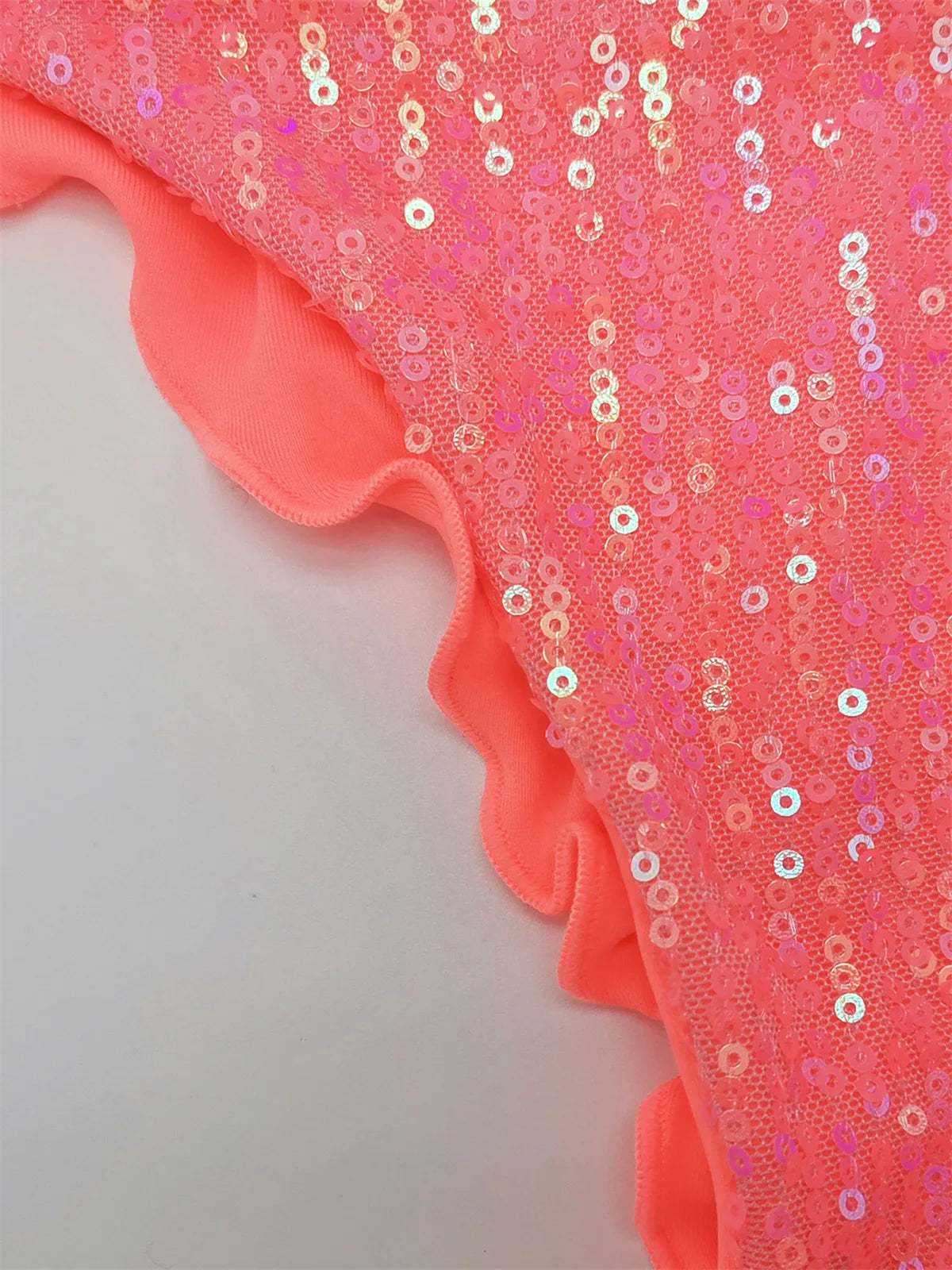 Bikini unicolor con purpurina, bañador sexy con cuello halter, traje de baño para mujer, conjunto de bikini con lentejuelas brillantes, ropa de playa, bikini brasileño