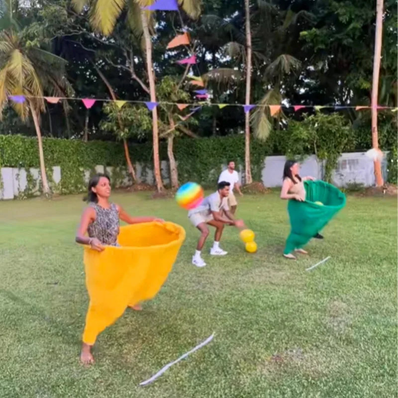 Nuevo juego de patio con pantalones de abuela, divertido juego de fiesta al aire libre en el patio, juego de atrapar en equipo, pantalones, juego de lanzamiento creativo para padres e hijos, accesorios