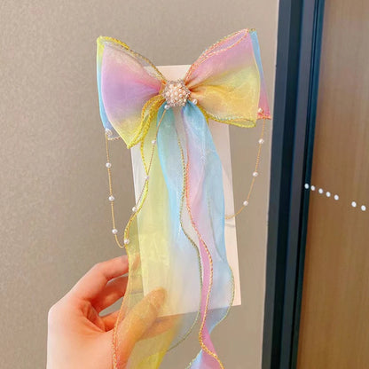 Accesorios para el cabello para niños: borlas de perlas, lazos, cintas, horquillas trenzadas, tocados, pinzas para el cabello de princesa para niñas, accesorios para el cabello.