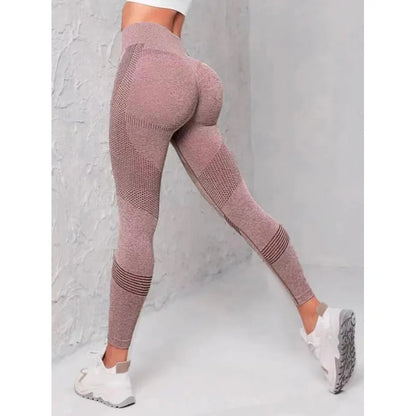 Leggings deportivos de cintura alta con rayas y malla para mujer, levantan glúteos y cadera, ideales para entrenamiento al aire libre, correr, yoga y gimnasio.