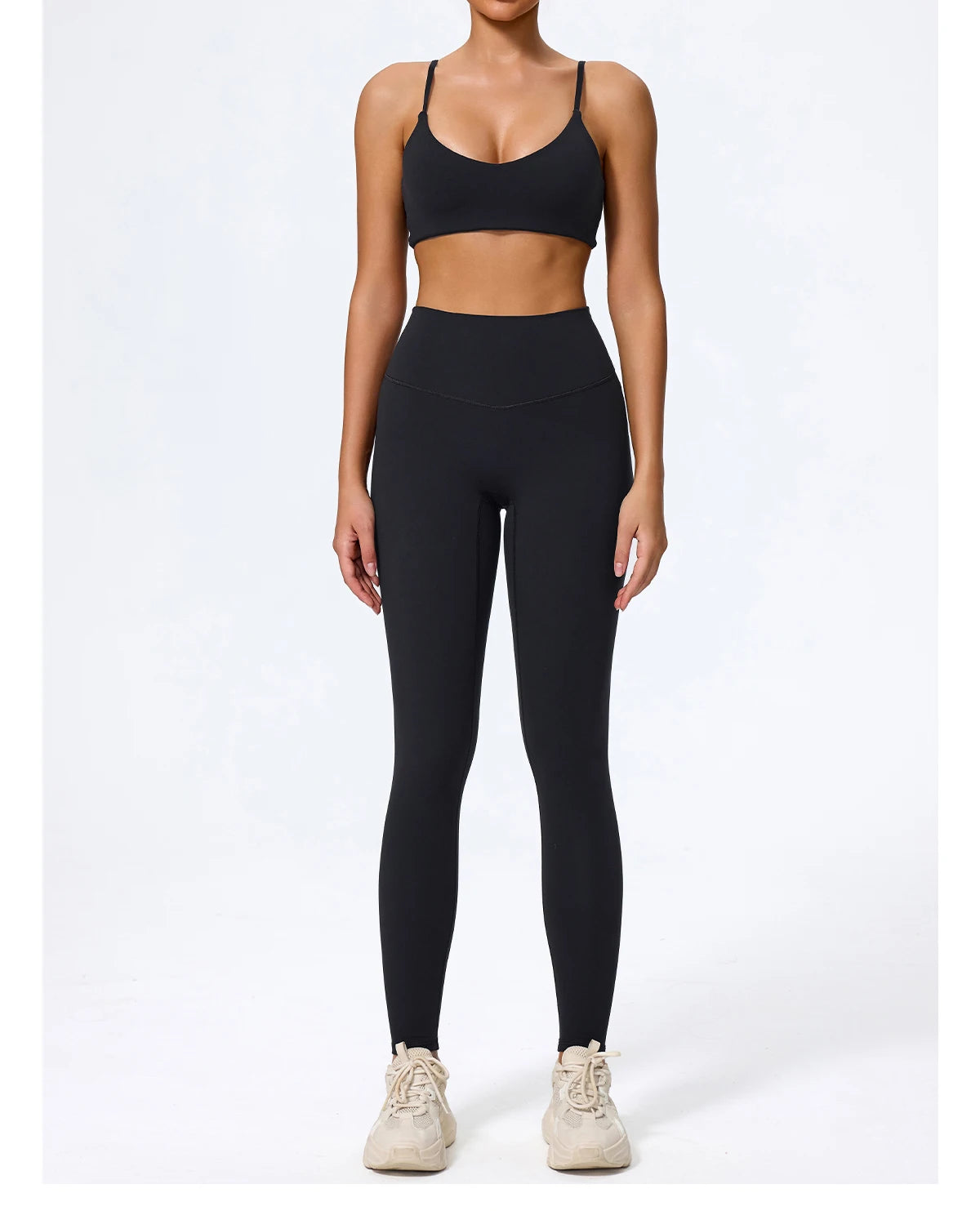 Ctenkevet - Conjunto deportivo de 2 piezas sin mangas para mujer, de verano, para gimnasio, yoga, de cintura alta, transpirable, mallas deportivas para mujer