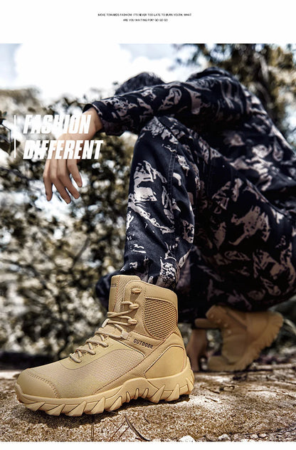 Botas de trabajo para hombre, zapatos de seguridad resistentes al desgaste, zapatos con punta de acero, zapatillas antideslizantes, zapatos de trabajo para adultos.