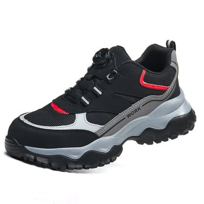 Zapatos de seguridad con puntera de acero para hombre, botas de trabajo industriales antideslizantes, antiperforación y antigolpes, ligeras y con certificación CE.