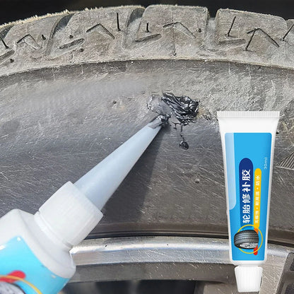 Pegamento líquido negro para reparación de neumáticos, 1/2 unidad, goma fuerte, resistente al desgaste, no corrosivo, adhesivo instantáneo para cuero.