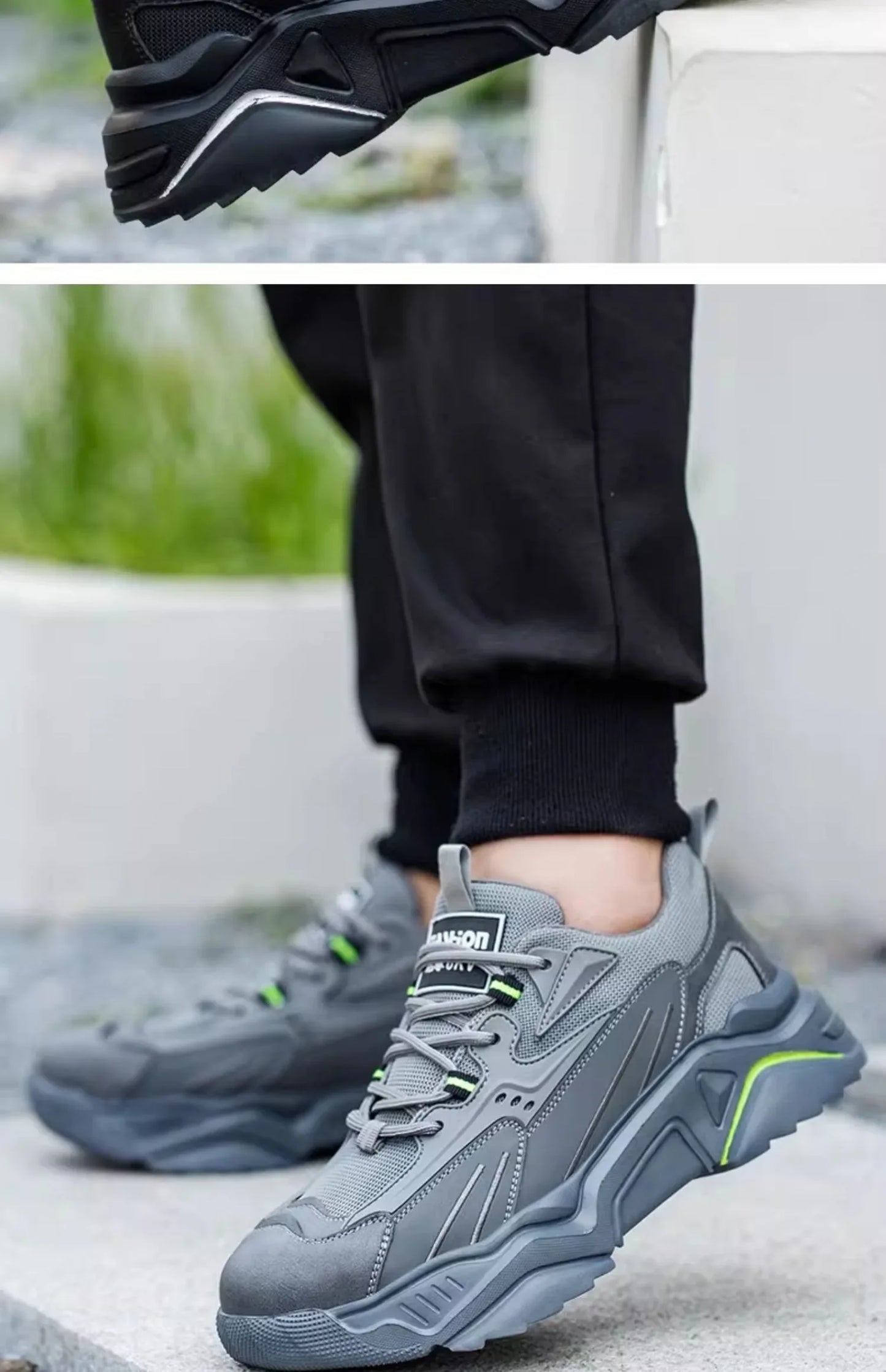 Safety Shoes Lightweight Breathable Steel Toe Anti Smash Puncture Proof Kevlar Soft Sole Insulated Work Sneakers for Men Women