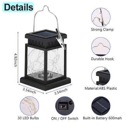 Luces LED solares para exteriores, focos de suelo, faroles, panel, vela, terraza, interior, colgantes, balcón, pájaros, decoración, iluminación para jardín