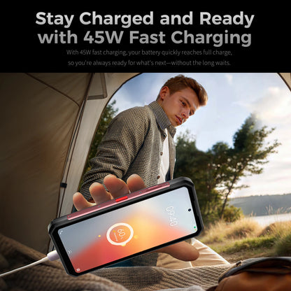 【NUEVO】OUKITEL WP56 Teléfono resistente, batería de 16000 mAh, carga de 45 W, 36 GB + 512 GB, pantalla FHD de 6.8" a 120 Hz, procesador MTK7050, cámara de 32 MP + 108 MP, Android 15