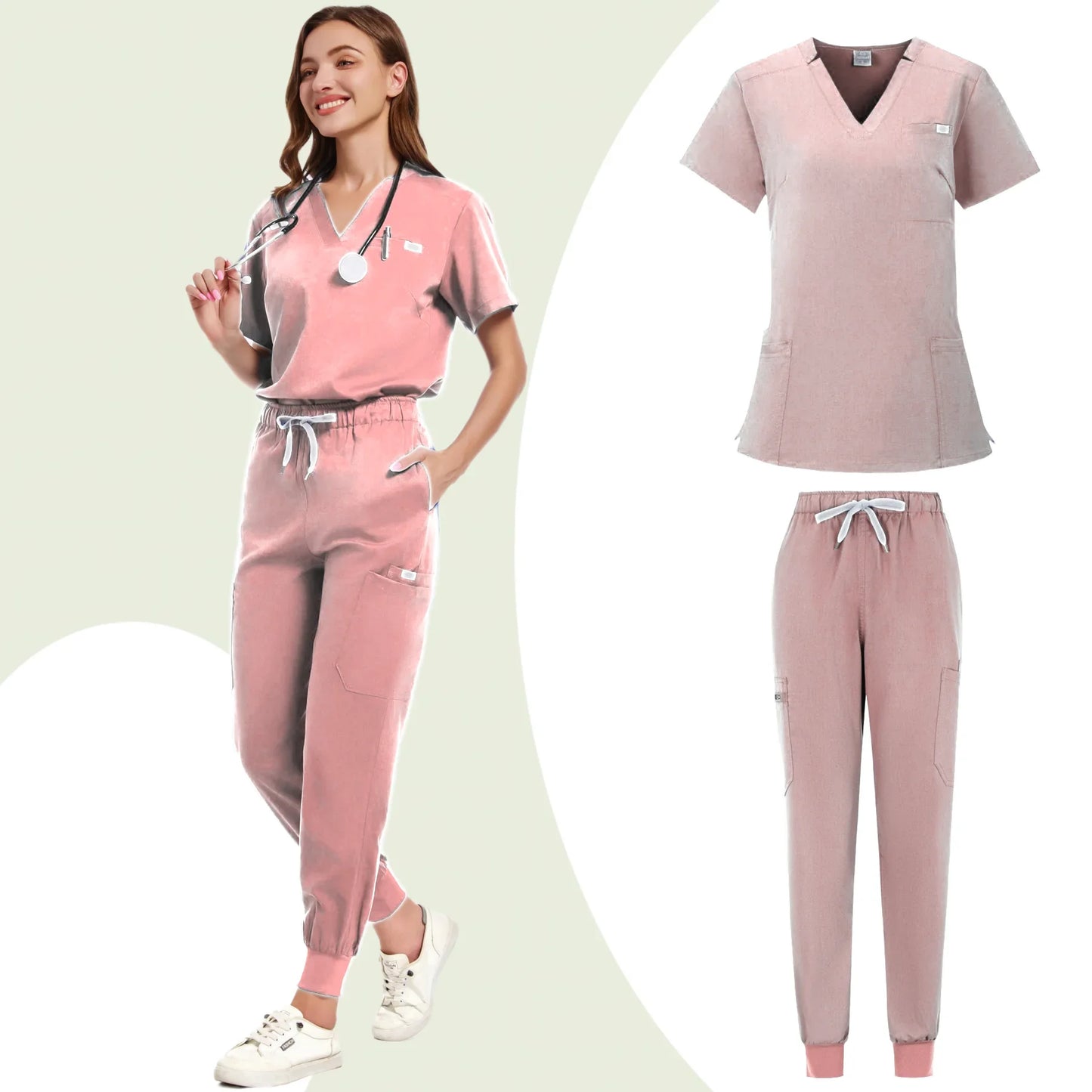 Uniformes de salón de belleza, uniformes de spa de manga corta para mujer, uniformes de dentista, enfermeras, uniformes médicos, ropa de trabajo
