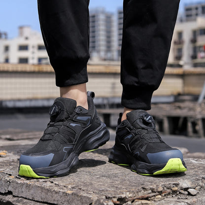 Zapatos de seguridad con puntera de acero para hombre, botas de trabajo industriales antideslizantes, antiperforación y antigolpes, ligeras y con certificación CE.