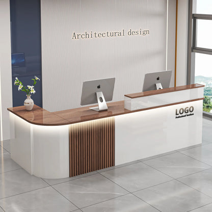 Mostrador de bar de oficina profesional, diseño de belleza de lujo simple, mostrador de recepción, salón moderno, Bancone Bar Lusso, muebles comerciales