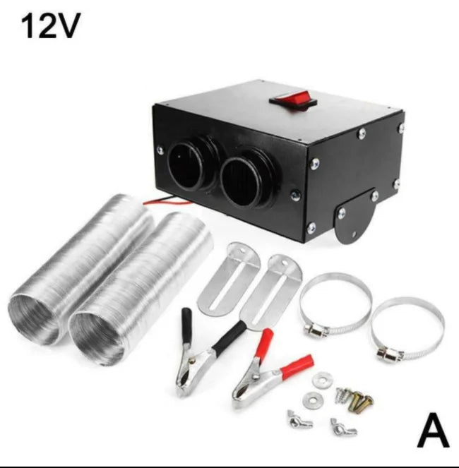 Desempañador portátil universal de 12 V/24 V, 1000 W, para todos los coches, accesorios para coche, calefacción, refrigeración y ventilador, multifuncional.