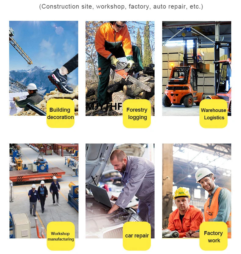 Calzado de seguridad para hombre, resistente a impactos, perforaciones y desgaste. Botas de trabajo antideslizantes de caña alta, ideales para exteriores, fábricas y trabajos de protección.