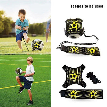 Pelota de juguete para deportes al aire libre con columpio elástico, paquete auxiliar de entrenamiento de fútbol, correas para practicar habilidades personales y ejercicio físico.