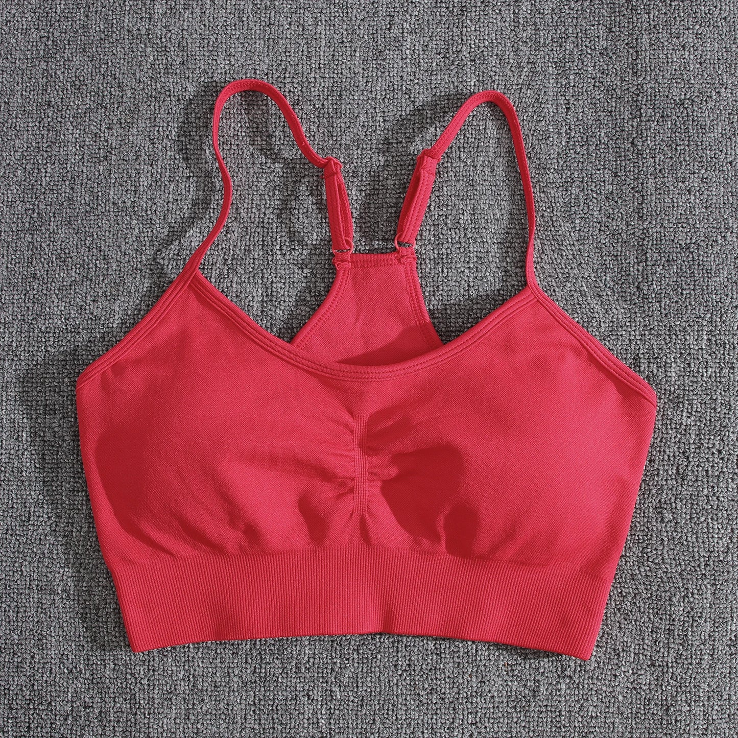 Conjuntos de dos piezas para mujer, pantalones cortos color melocotón, chándal femenino, conjunto de gimnasio, pantalones cortos de fitness con cuello halter, sujetador push up de verano