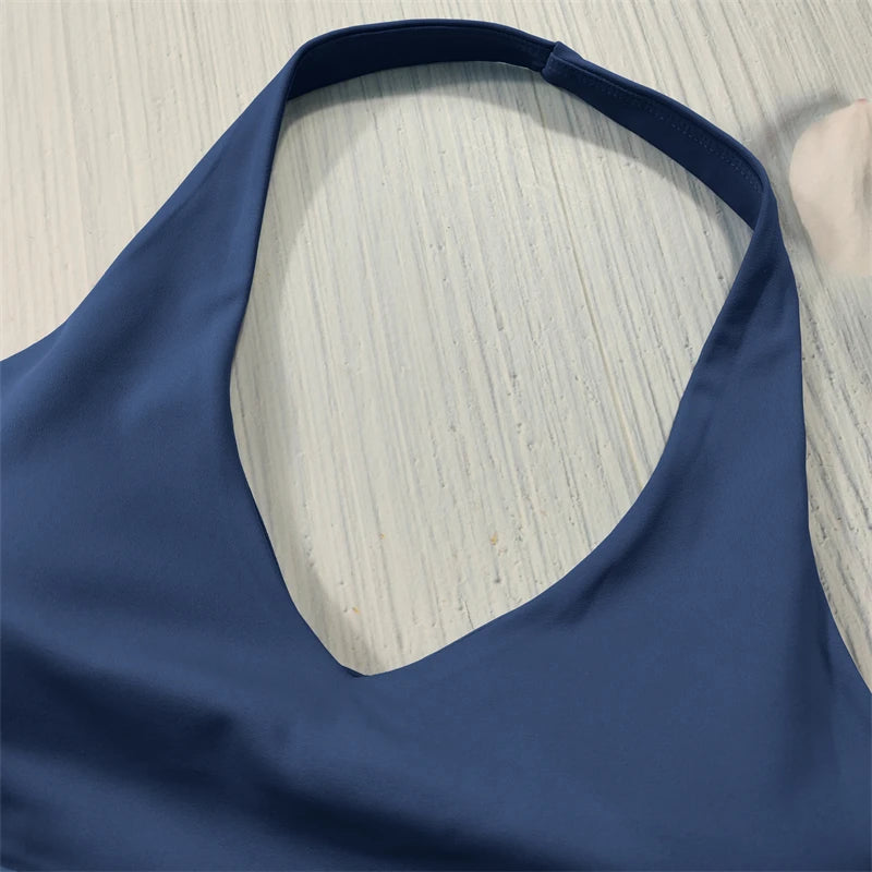 Conjunto deportivo Nude Feel Fitness para mujer, chándal sexy para yoga, ropa deportiva para gimnasio, leggings y ropa interior, ropa de entrenamiento para mujer