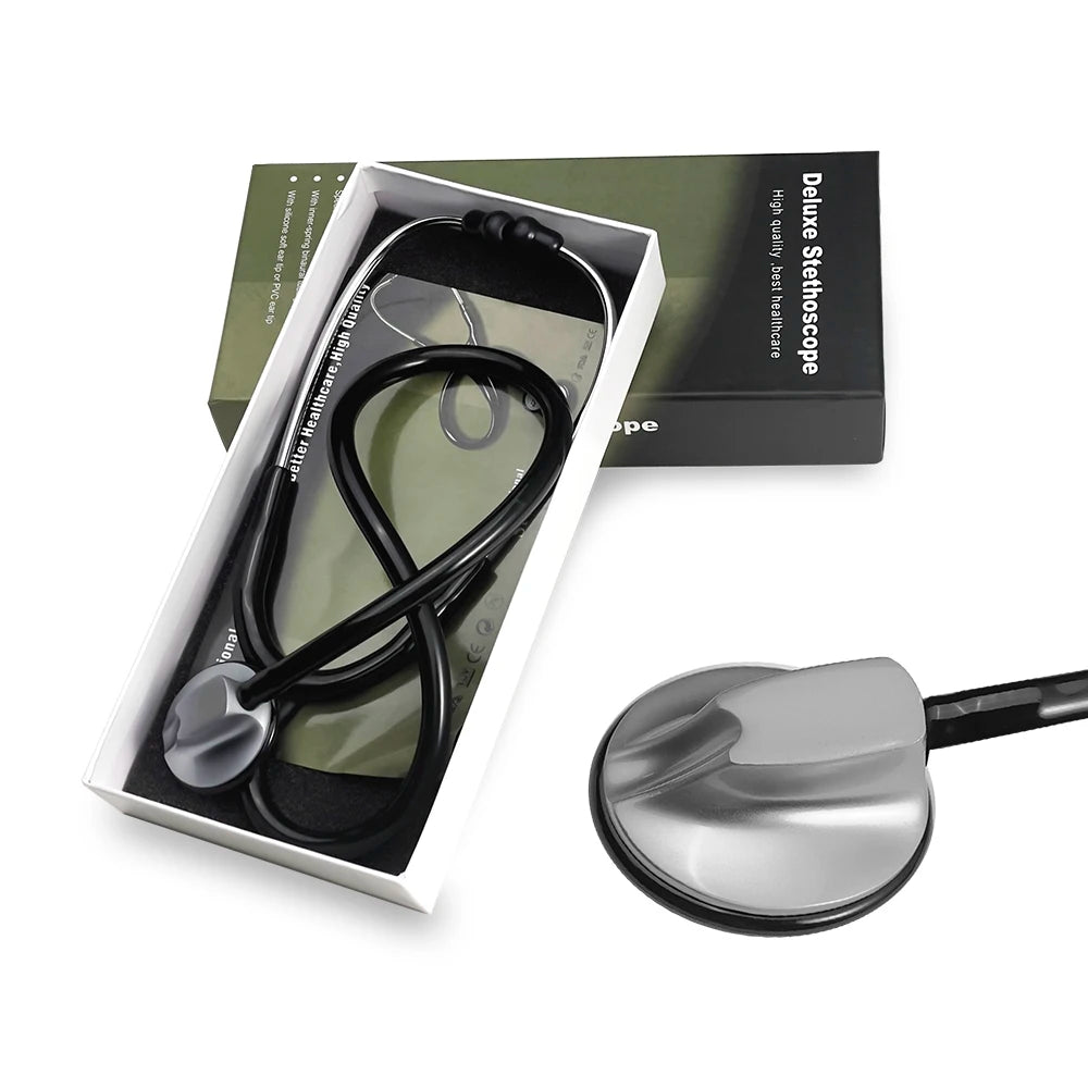 Estetoscopio profesional JUSTLANG, clínico, para corazón, pulmón, presión arterial, pecho, cardiología, estetoscopio médico para médicos y enfermeras.