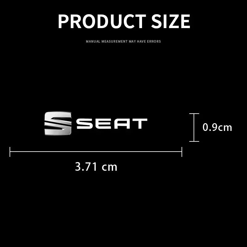 Pegatinas de metal 3D para decoración interior de coche, insignias, calcomanías de estilo para Seat Cupra, León 5F, Ibiza 6L, 6J, León 1P, cojín