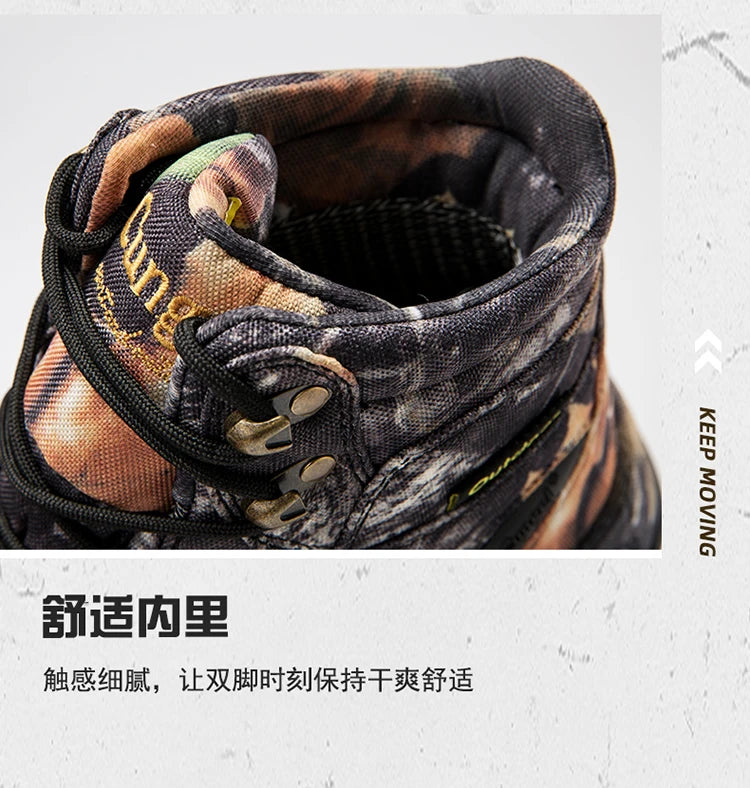 Botas tácticas de senderismo para hombre, botas para desierto con absorción de impactos y antideslizantes, calzado para senderismo, montañismo y camping al aire libre