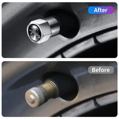 4 válvulas de vacío de acero inoxidable a prueba de explosiones para neumáticos, para Peugeot 308, 408, 508, RCZ, 208, 3008, 2008, 206, 207 y 307.