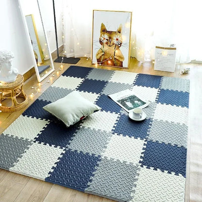 Alfombra deportiva entrelazada para niños, antideslizante, de espuma EVA, suave, para dormitorio de bebé