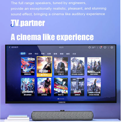 XDOBO Elegance Bar - Altavoz portátil Bluetooth de 18 W, subwoofer inalámbrico envolvente TWS, caja de sonido para cine en casa, juegos, TV, centro de música