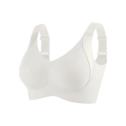 Sujetador sin costuras de talla grande: realce sin aros, antiflacidez, transpirable, con tirantes anchos, cómodo para uso diario y deportivo.