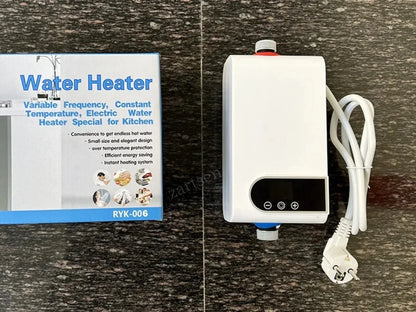 Calentador de agua eléctrico instantáneo con función de memoria, conversión de frecuencia y temperatura constante. 220 V, 4500 W.