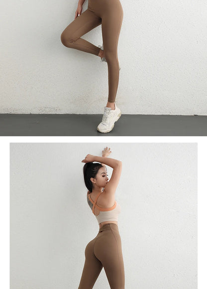 Leggings deportivas de cintura alta para niñas, de diseño clásico, material elástico de alta calidad y gran resistencia, ideales para yoga y otras actividades.  ¡Gran éxito de ventas!