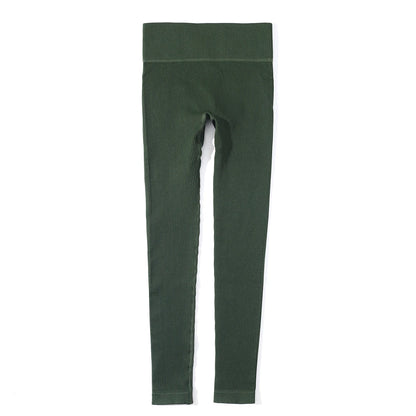SOISOU - Mallas de yoga sin costuras para mujer, de tejido acanalado, transpirables, de cintura alta, para gimnasio, deporte y fitness, de alta calidad, en 7 colores