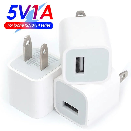 Cargador de teléfono de carga rápida USB para Apple iPhone 14, 13, 12 Pro Max, 11 Plus, adaptador de cargador de pared con enchufe estadounidense, adaptador de corriente para teléfono celular