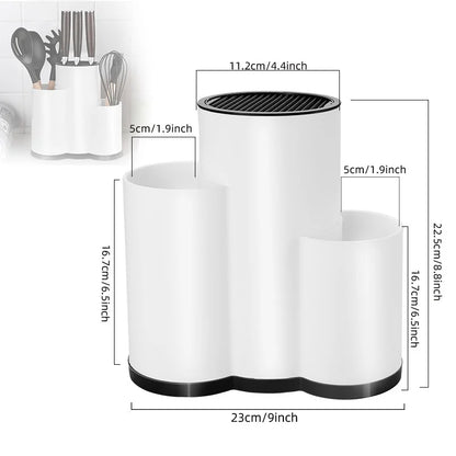 Nuevo soporte de almacenamiento para cuchillos, estante multifuncional para vajilla y utensilios de cocina.