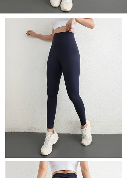 Leggings deportivas de cintura alta para niñas, de diseño clásico, material elástico de alta calidad y gran resistencia, ideales para yoga y otras actividades.  ¡Gran éxito de ventas!